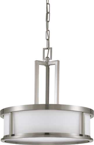DUPONT 2 LIGHT 13 IN. FLUSH MOUNT WITH SATIN WHITE GLASS 13W GU2 - Click Image to Close