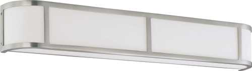 GLENWOOD 2 LIGHT 16 IN. FLUSH WITH SATIN WHITE GLASS, LAMP INCLU - Click Image to Close