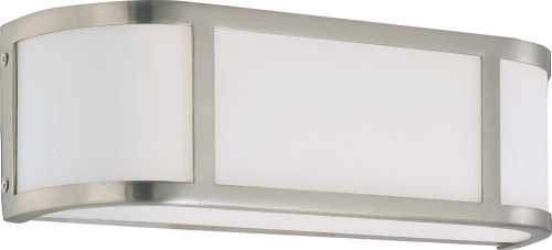 GLENWOOD 3 LIGHT VANITY WITH SATIN WHITE GLASS, LAMP INCLUDED