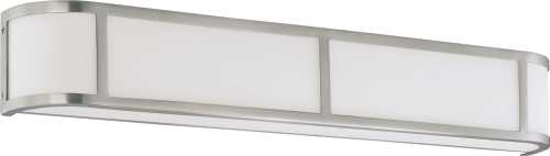 GLENWOOD 3 LIGHT SEMI FLUSH WITH SATIN WHITE GLASS, LAMPS INCLUD - Click Image to Close