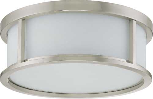 GLENWOOD 2 LIGHT VANITY WITH SATIN WHITE GLASS, LAMPS INCLUDED