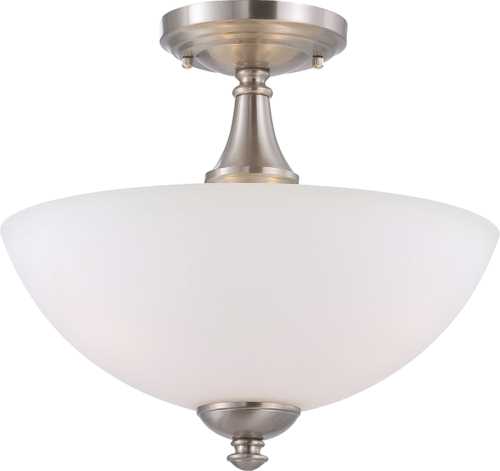 ODEON 3 LIGHT CHANDELIER WITH PARCHMENT GLASS, THREE 13W GU24 LA - Click Image to Close