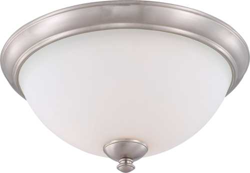 JET 3 LIGHT 14 IN. CHANDELIER WITH SATIN WHITE GLASS, THREE 13W - Click Image to Close