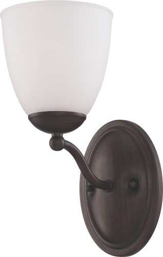PATTON 2 LIGHT VANITY FIXTURE WITH FROSTED GLASS