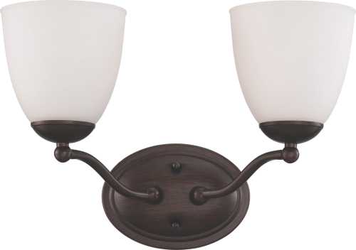 PATTON 3 LIGHT VANITY FIXTURE WITH FROSTED GLASS