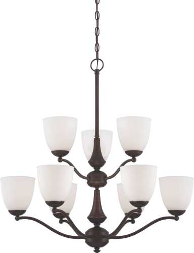 PATTON 3 LIGHT FLUSH FIXTURE WITH FROSTED GLASS