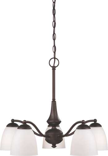PATTON 3 LIGHT SEMI FLUSH WITH FROSTED GLASS - Click Image to Close