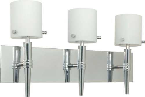 PATTON 2 LIGHT VANITY FIXTURE WITH FROSTED GLASS