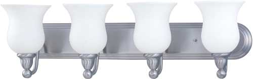 PATTON ES 1 LIGHT VANITY FIXTURE WITH FROSTED GLASS, 13W GU24 LA