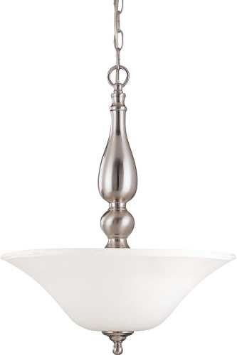 PATTON ES 5 LIGHT CHANDELIER WITH FROSTED GLASS, FIVE 13W GU24 L
