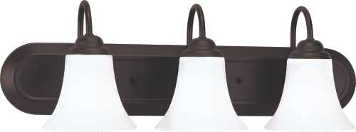 POLARIS 6 LIGHT 29 IN. CHANDELIER WITH SATIN FROSTED GLASS SHADE