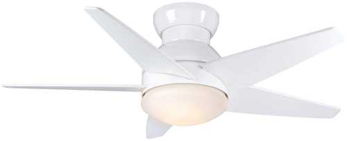 CASABLANCA FAN, ISOTOPE 44 IN., 5 BLADE SNOW WHITE CEILING FAN - Click Image to Close