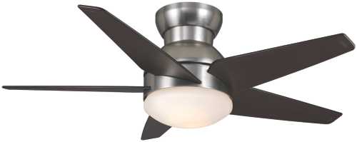 CASABLANCA FAN, ISOTOPE 44 IN., 5 BLADE BRUSHED NICKEL CEILING - Click Image to Close