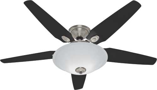 HUNTER FAN, RIAZZI 56 IN., 5 BLADE BRUSHED NICKEL GREAT ROOM CE