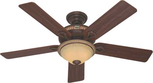 HUNTER FAN, AVENTINE 52 IN., 5 BLADE COCOA WITH SPANISH GOLD AC