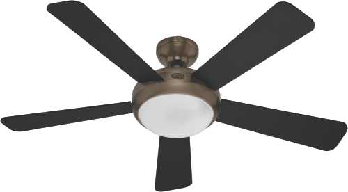 HUNTER FAN, PALMERO 52 IN., 5 BLADE BRUSHED BRONZE LARGE ROOM L - Click Image to Close