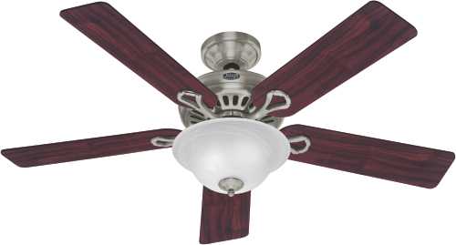 HUNTER FAN,THE VISTA 52 IN., 5 BLADE BRUSHED NICKEL LARGE ROOM - Click Image to Close