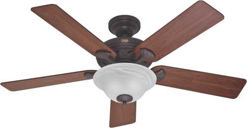 HUNTER FAN,THE BROOKLINE 52 IN., 5 BLADE NEW BRONZE LARGE ROOM - Click Image to Close