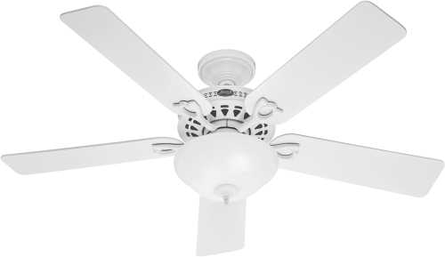 HUNTER FAN,THE ASTORIA™ 52 IN., 5 BLADE WHITE LARGE ROOM LIGHTED