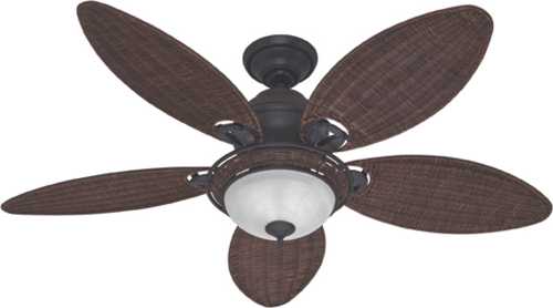 HUNTER FAN,CARIBBEAN BREEZE 54 IN., 5 BLADE WEATHERED BRONZE LA - Click Image to Close