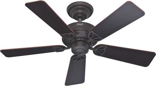 HUNTER FAN, HUDSON 42 IN., 5 BLADE NEW BRONZE SMALL ROOM OR OFF