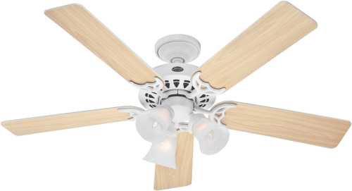 HUNTER FAN, ARCHITECT SERIES PLUS 52 IN., 5 BLADE WHITE LARGE RO - Click Image to Close