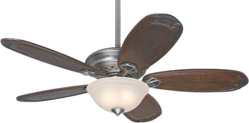 HUNTER FAN, TEAGUE 54 IN., 5 BLADE ANTIQUE PEWTER LIGHTED CEILIN