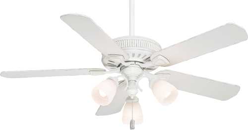 CASABLANCA, AINSWORTH GALLERY 54 IN., 5 BLADE COTTAGE WHITE LIGH - Click Image to Close
