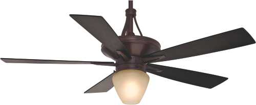 CASABLANCA, BULLET 60 IN., 5 BLADE BRUSHED COCOA LIGHTED CEILING