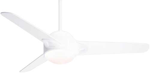 CASABLANCA, S3 54 IN., 3 BLADE SNOW WHITE CONTEMPORARY LIGHTED - Click Image to Close