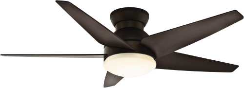 CASABLANCA, ISOTOPE 52 IN., 5 BLADE BRUSHED COCOA LIGHTED CEILI