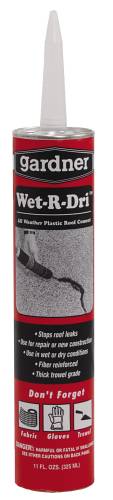 WET R DRI ROOF CEMENT 11 OZ TUBE - Click Image to Close