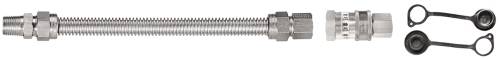 GAS CONNECTOR STAINLESS STEEL 3/4 IN. FIP X 3/4 IN. MIP X 24 IN. - Click Image to Close