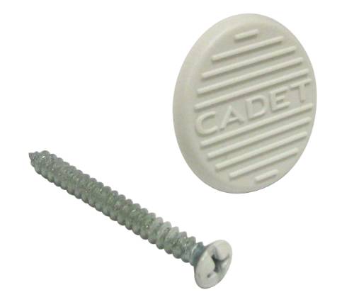 GRILLE EMBLEM AND SCREW, WHITE