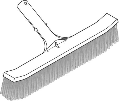 POOL WALL BRUSH DELUXE 18 IN - Click Image to Close