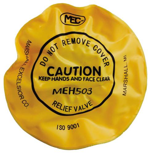 RELIEF VALVE RAIN CAP, FITS 1/2 IN. TO 3/4 IN. YELLOW VINYL - Click Image to Close