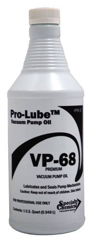 VACUUM PUMP OIL QT - Click Image to Close
