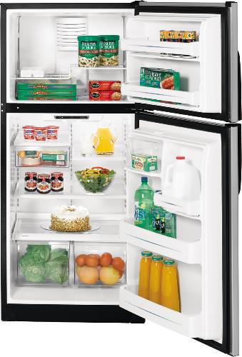 GE CLEANSTEEL REFRIGERATOR 18 CU. FT. - Click Image to Close