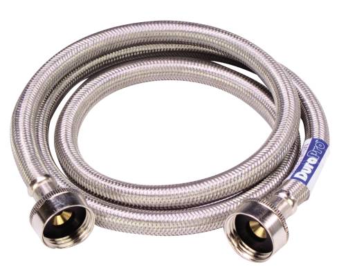 WASHING MACHINE HOSE 48 IN. STAINLESS STEEL - Click Image to Close