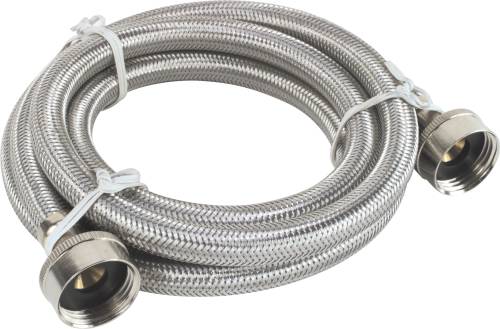 WASHING MACHINE HOSE 72 IN. STAINELSS STEEL - Click Image to Close