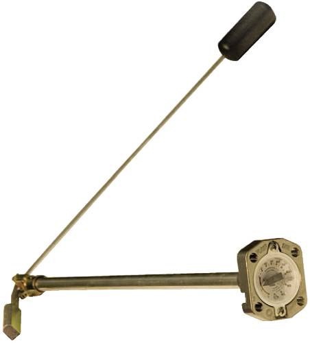GAS UNDERGROUND FLOAT GAUGE 37" 500 GALLON 1" CONNECTER - Click Image to Close