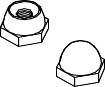 OPEN END NUT FOR CLOSET BOLTS 5/16 IN - Click Image to Close