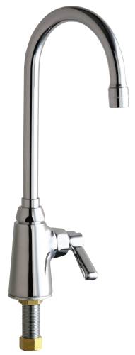 CHICAGO FAUCETS SINGLE SUPPLY DECK MOUNT BAR SINK FAUCET, CHROME