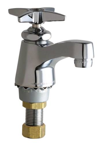 CHICAGO FAUCETS BASIN SINK COLD WATER SINGLE SUPPLY FAUCET WITH