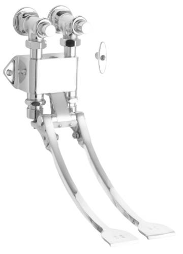 CHICAGO WALL HUNG DOUBLE PEDAL VALVE - Click Image to Close