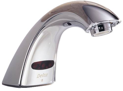 DELTA HEAVY DUTY SERVICE SINK FAUCET ELECTRONIC - Click Image to Close