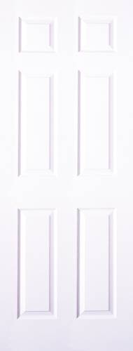 6 PANEL PRIMED WHITE SLAB DOOR 28 IN. X 80 IN. - Click Image to Close
