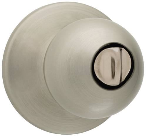 KWIKSET POLO PRIVACY LOCKSET, POLISHED BRASS AND CHROME - Click Image to Close