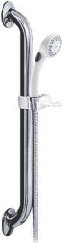 DELTA HAND SHOWER GRAB BAR COMBINATION STAINLESS STEEL 24" - Click Image to Close