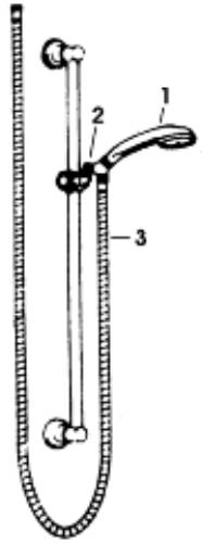 DELTA GLIDE BAR SHOWER WALL UNIT 24" - Click Image to Close